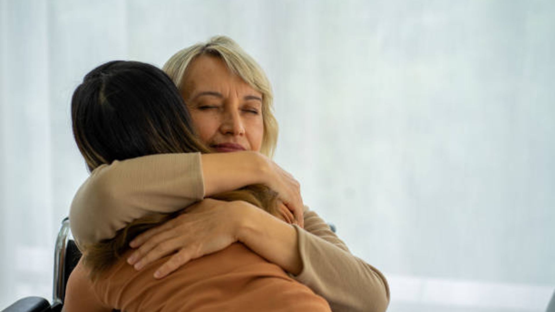 A peaceful moment of self-compassion during tough times, symbolizing grace and resilience.