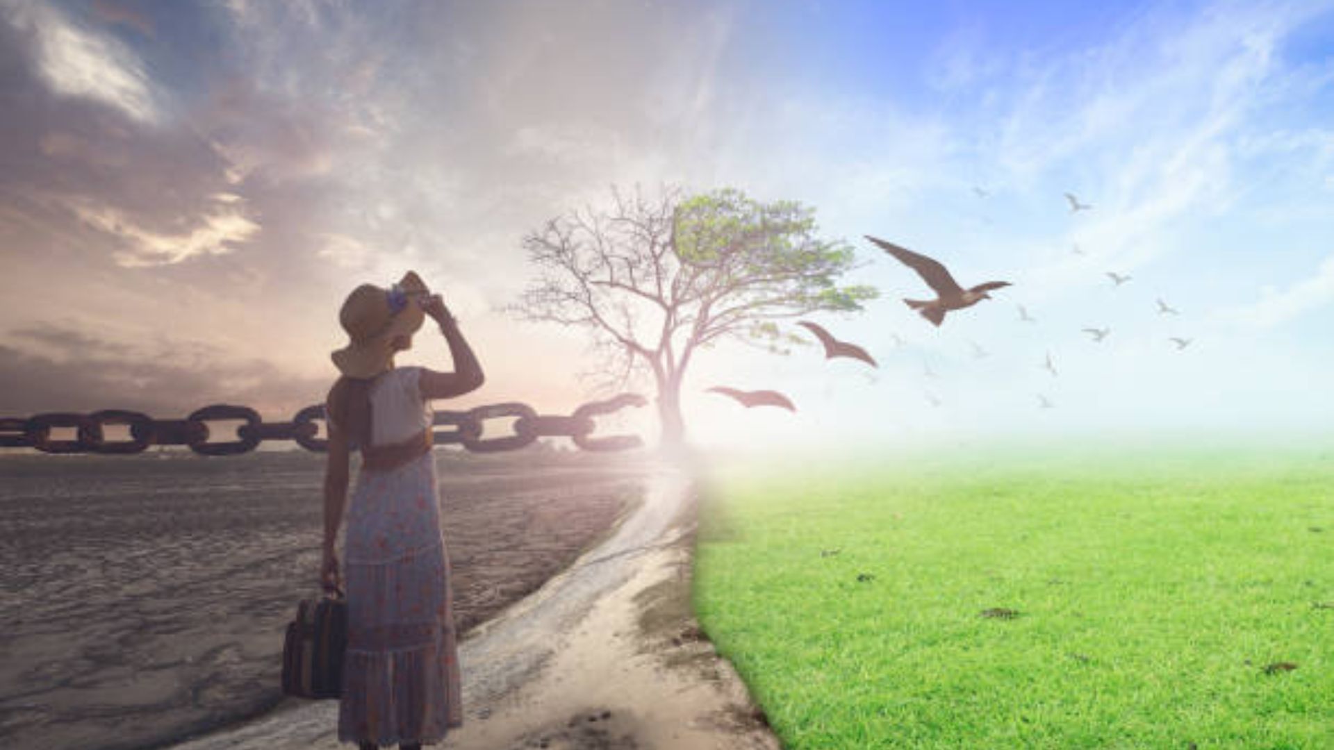 Person wearing glasses, symbolizing a shift in perspective and transformation in life.